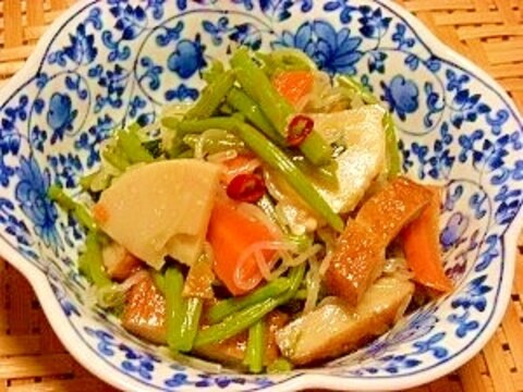 山菜ミズと筍の炒り煮